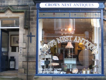 The exterior of Crows Nest Antiques, High Street, Pateley Bridge 